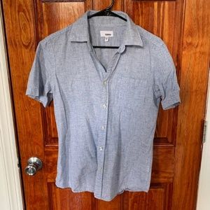 Mens Sonoma Short Sleeve Pale Blue Button Down (S)